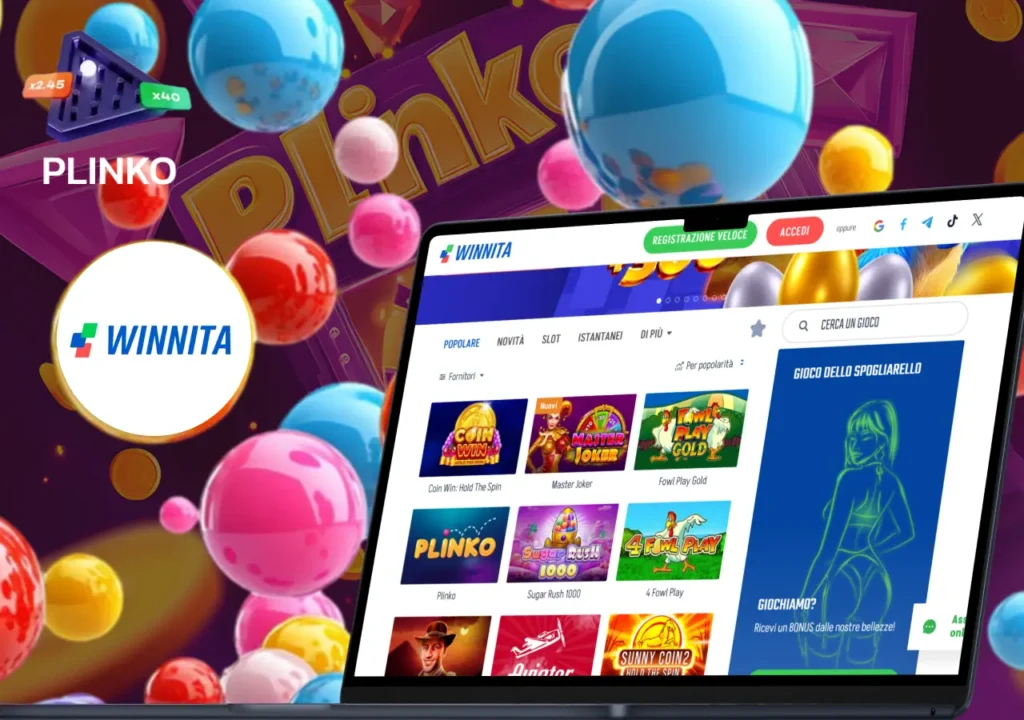 Scopri il gioco Plinko su Winnita e i suoi entusiasmanti moltiplicatori.