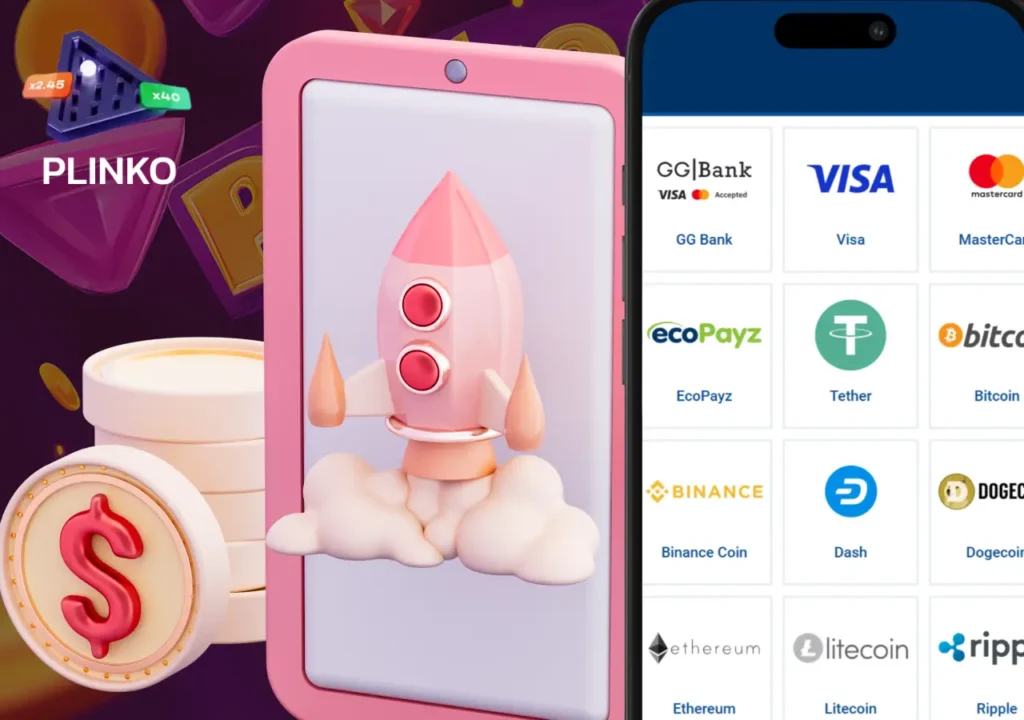 Istruzioni per il ritiro del denaro dall'app mobile di Plinko.