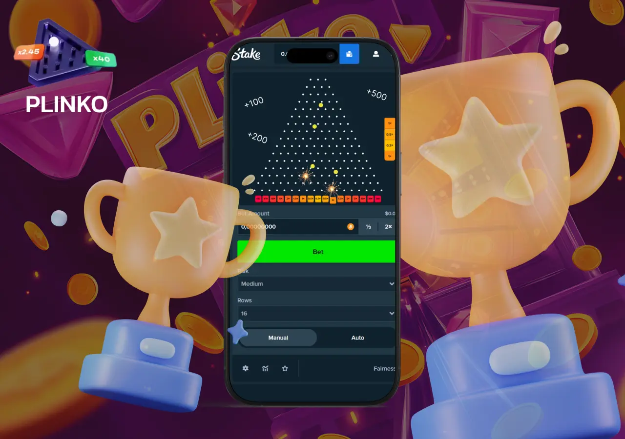 Stake propone strategie per vincere più spesso nel gioco Plinko.
